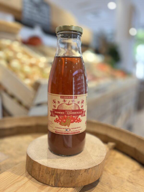 Jus de pomme groseille