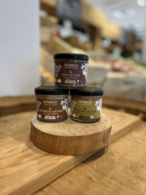 Terrines de gibiers sauvages NEMROD